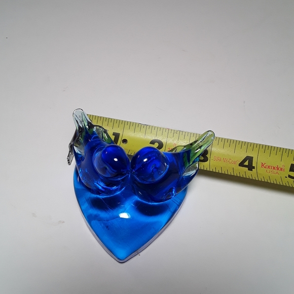 Kissing Blue birds happiness signed 1990 - Picture 6 of 9